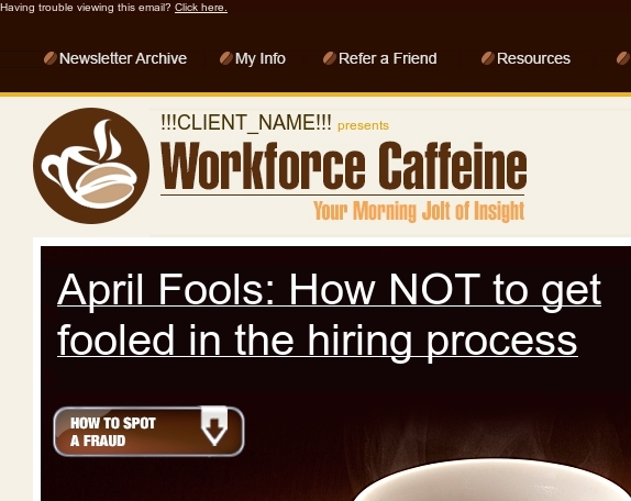 April Fool | Spring Cleaning...at work | Bad Candidates